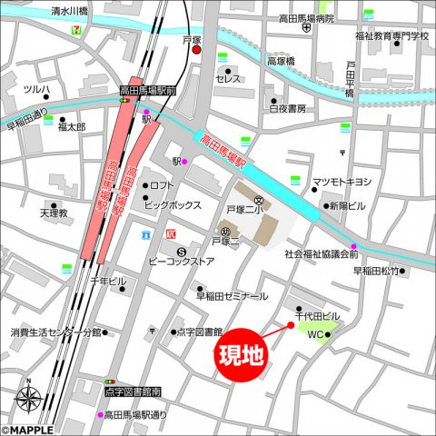 エルヴェ内堀の地図