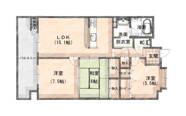 ロフティ羽屋の間取り|※図面と現況が異なる場合は現況を優先させていただきます。