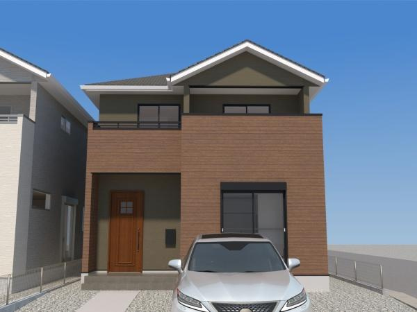 横塚2丁目1期2号棟の完成予想図|※外観はイメージです。現況と異なる場合は現況を優先させていただきます。