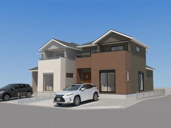 横塚2丁目1期2号棟の完成予想図|※外観はイメージです。現況と異なる場合は現況を優先させていただきます。