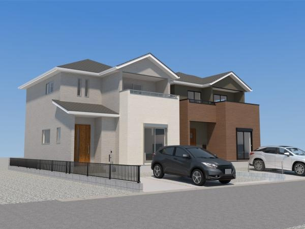 横塚2丁目1期2号棟の完成予想図|※外観はイメージです。現況と異なる場合は現況を優先させていただきます。