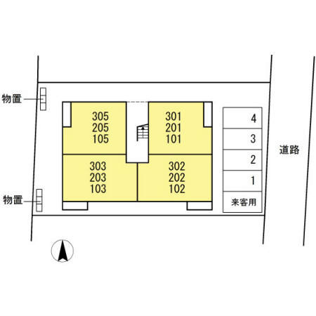 【区画図】Ｄ－ｒｏｏｍ志波町