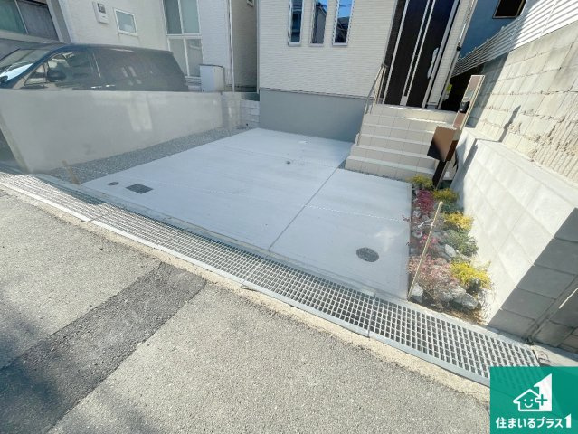 神戸市垂水区青山台　新築一戸建ての駐車場|駐車スペース！散水栓があるので、こまめに愛車を洗えます！