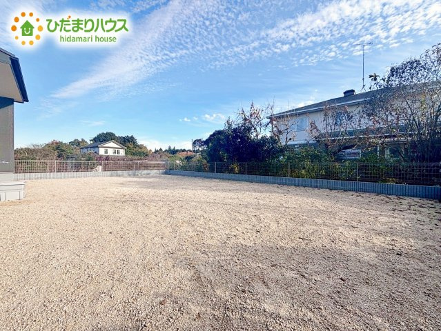 【庭】 | 第1石岡市下林　新築戸建 | ウッドデッキを置いてお子様と遊びながら、BBQしたりなんて夢が現実に！！(⌒∇⌒)