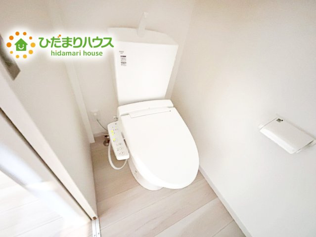 【トイレ】 | 水戸市河和田12期　新築戸建 | 1・2階にトイレあるため、同時に利用でき混雑を避けられますね