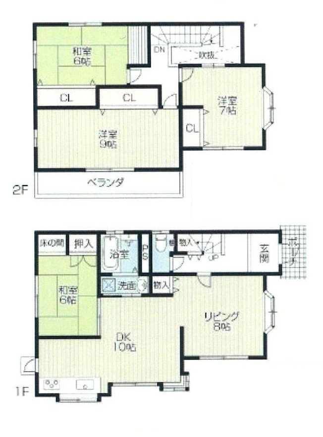 加古郡播磨町西野添5丁目　中古戸建の間取り|4LDKです。
