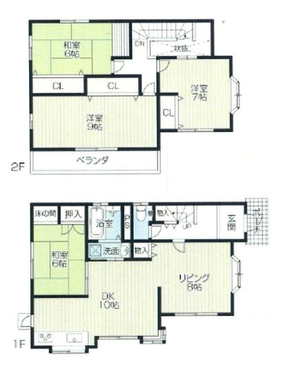 【間取り】 | 加古郡播磨町西野添5丁目　中古戸建 | 4LDKです。
