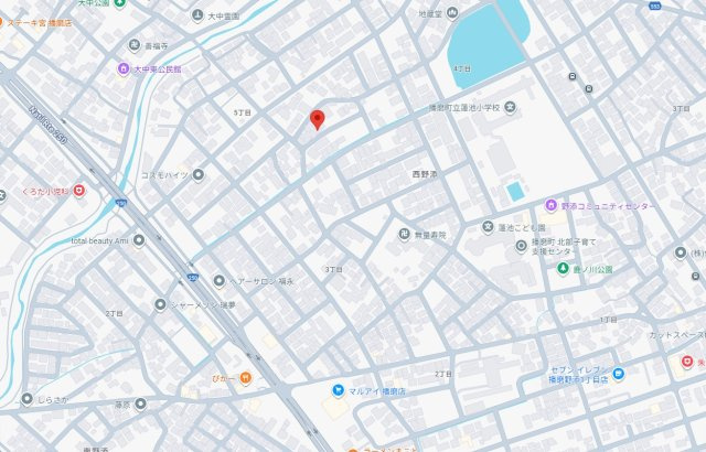 加古郡播磨町西野添5丁目　中古戸建の地図