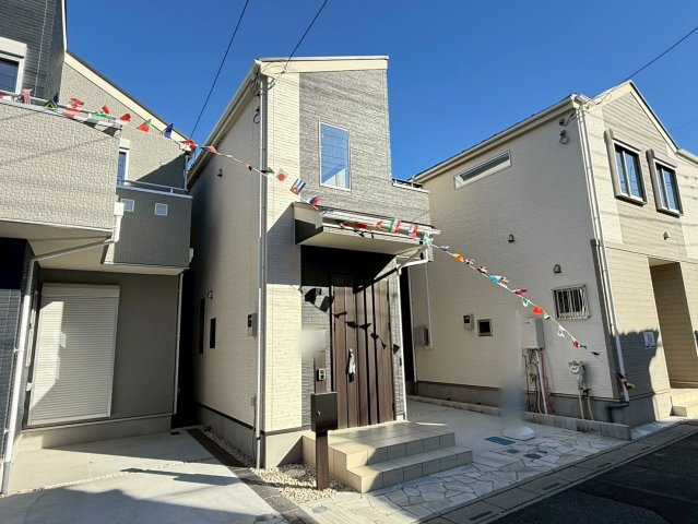 川口市芝宮根町　新築一戸建て　H号棟の外観|きれいな外観です