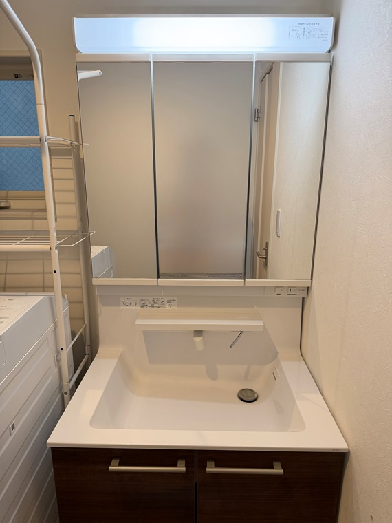 篠原東戸建の洗面所