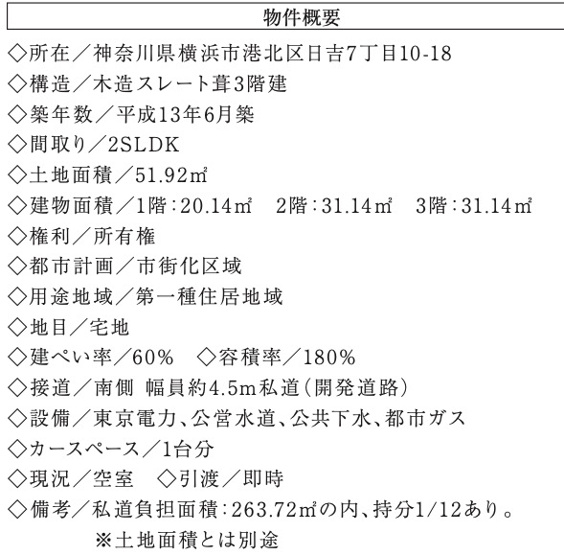  | ★仲介手数料無料★横浜市港北区日吉７丁目東急田園都市線「日吉」中古戸建 | 仲介手数料無料！お問合せ下さい/080-7058-7312 