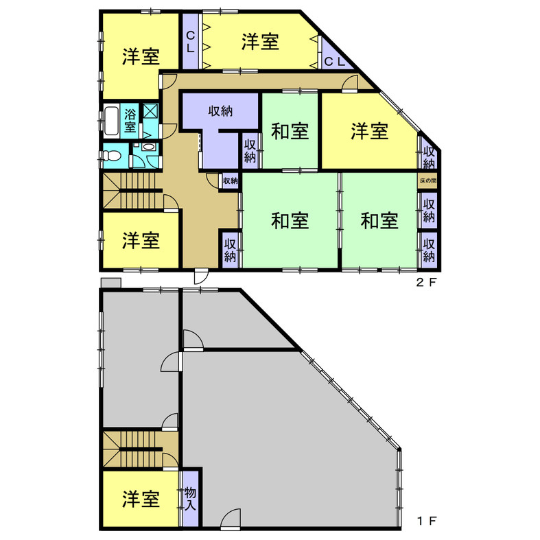 知多郡阿久比町大字植大字柿崎　店舗の間取り