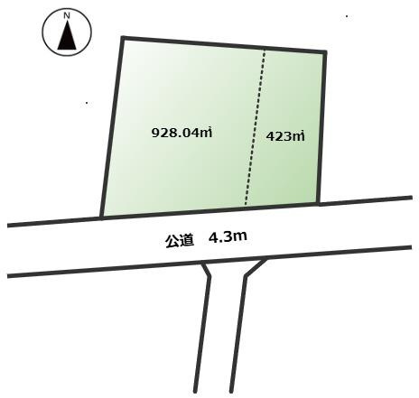 加須市下三俣　売地の土地図|全1区画