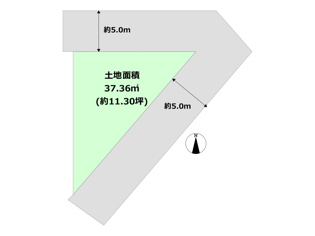 神戸市灘区篠原中町5丁目売り土地の間取り