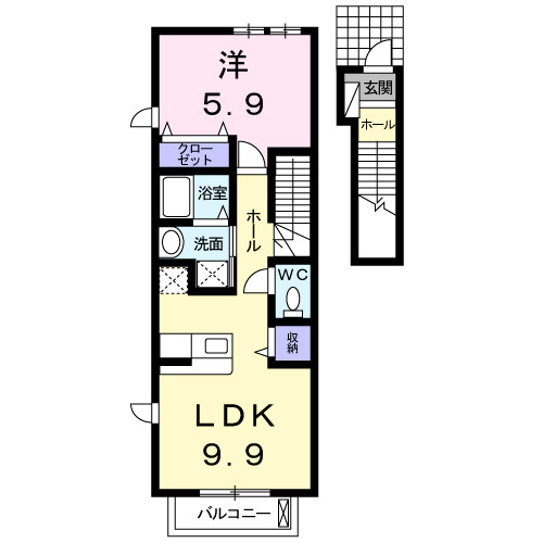 メゾン・コスミティーⅡ・Ａの間取り