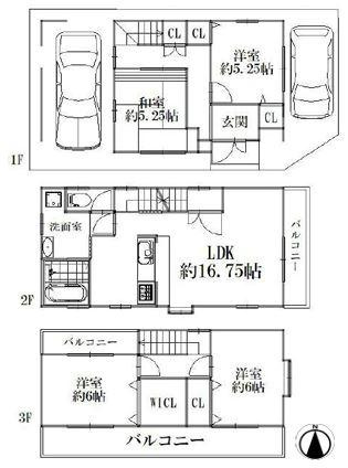 木屋元町　中古一戸建ての間取り|間取り図はいかがですか？ご希望を叶える間取りですか？リビングの広さは？水回りの位置は？カウンターキッチン？など色々な情報が集約されています。弊社ではリフォームなどのご相談も承っております。