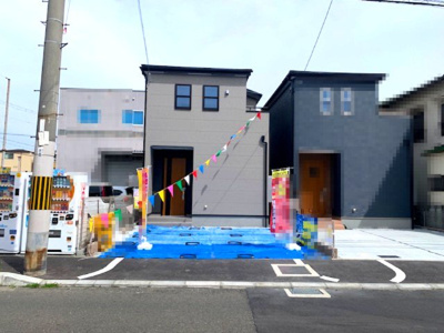 【外観】 | Livele Garden.S松原市天美我堂2丁目　1号棟 | 完成しました！長期優良住宅／耐震構造／住宅性能評価W取得予定！内覧をご希望の際はお気軽にお電話ください。