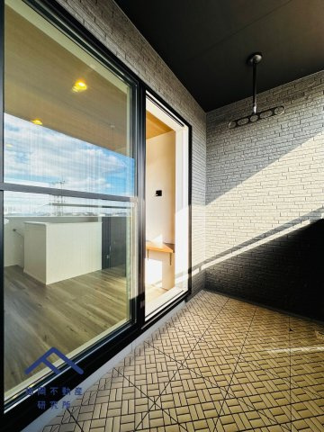 佐賀市諸富町　戸建てのバルコニー