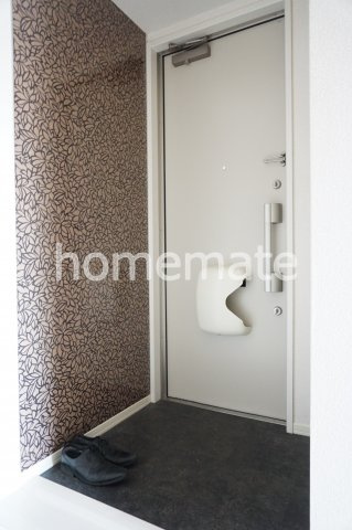 熊本市中央区本荘２丁目のアパートの玄関