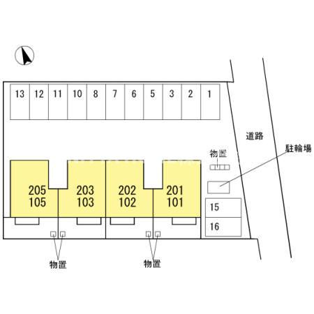 グランディール白浜の区画図