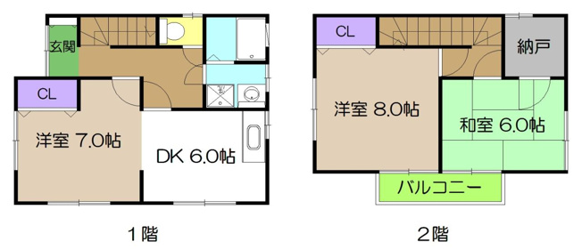 【間取り】 | 高知市竹島町
