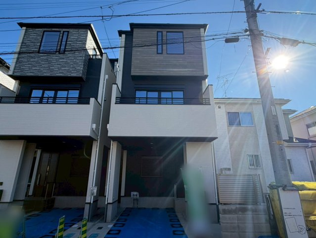 川口市八幡木7期　新築一戸建て　1号棟の外観|きれいな外観です