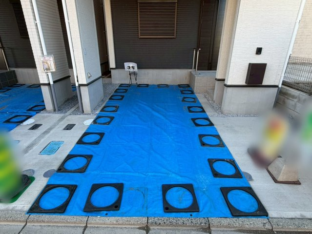 川口市八幡木7期　新築一戸建て　1号棟の駐車場|駐車場に車を止められます