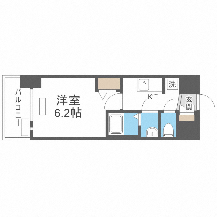 プレサンス難波インフィニティの間取り