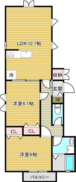 EIGER南荻窪の間取り