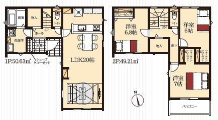 岡崎市井田町第2　新築分譲住宅　全2棟　2号棟