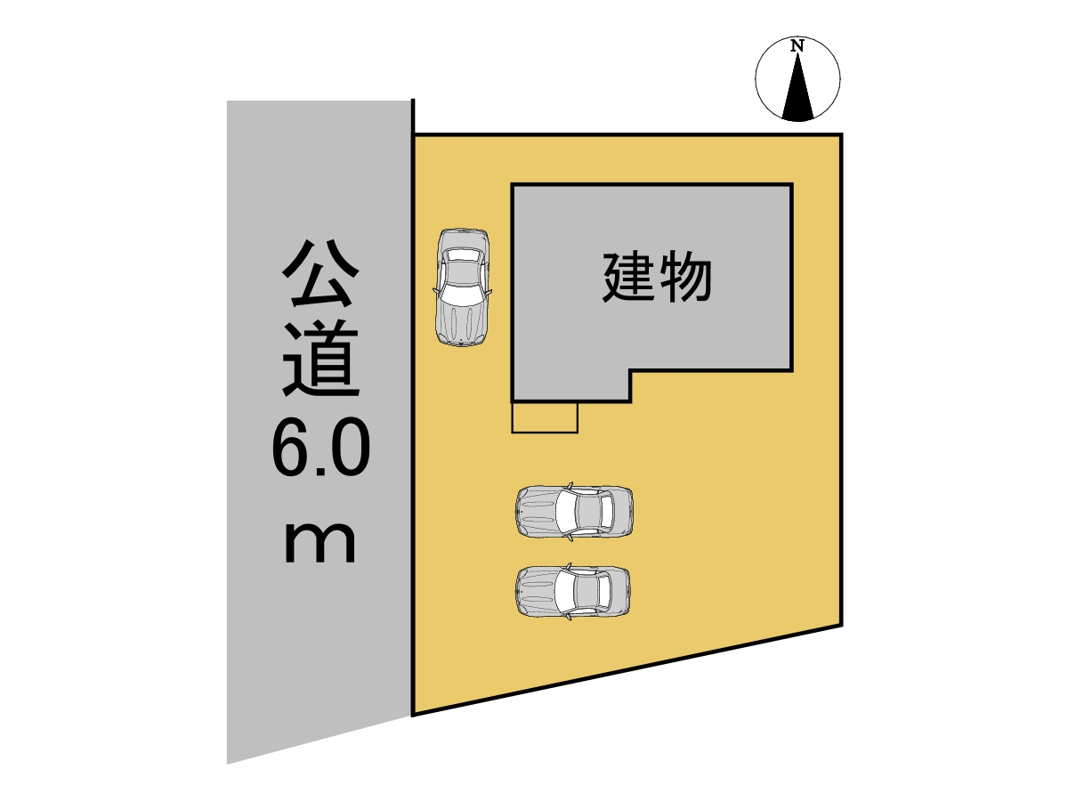 中古戸建　岐阜市御望2丁目　平成30年築の区画図