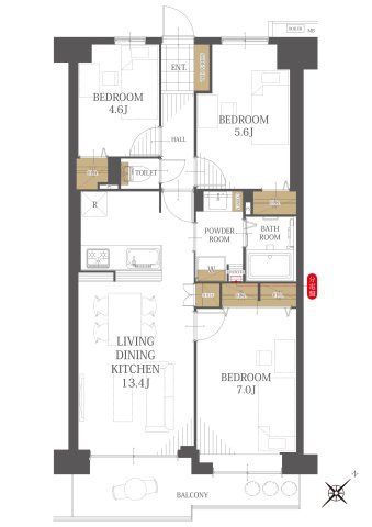 【間取り】メイツ武蔵浦和 