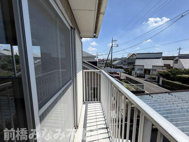 【中古】前橋市下大島町　２LDKのバルコニー|南向きのバルコニー