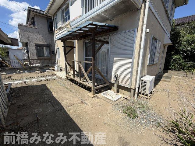 【中古】前橋市下大島町　２LDKの外観|ウッドデッキスペースがあります