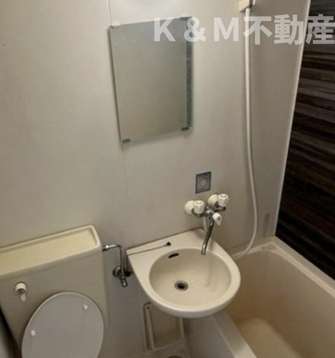 クレセントコート柏 Bの洗面所|脱衣スペースもあります