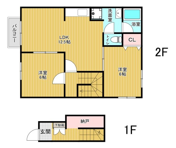 ハイツカワイの間取り