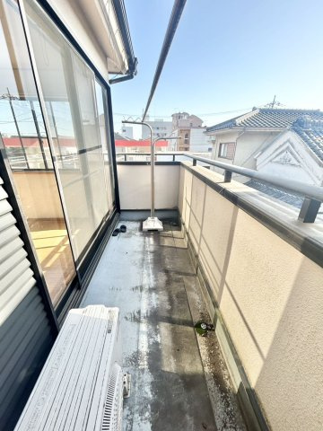 石岡市府中　住友林業施工住宅　のバルコニー|南向きで陽当たり良好なバルコニー
