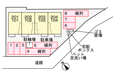【区画図】 | ラーベ | 駐車場