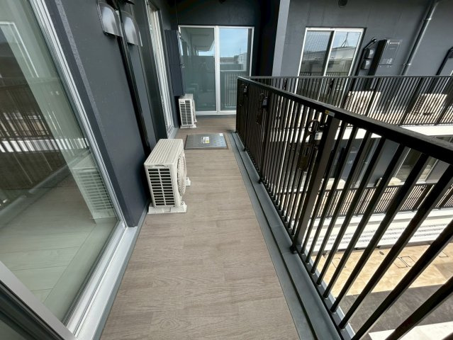 船橋市印内町の賃貸マンションのバルコニー