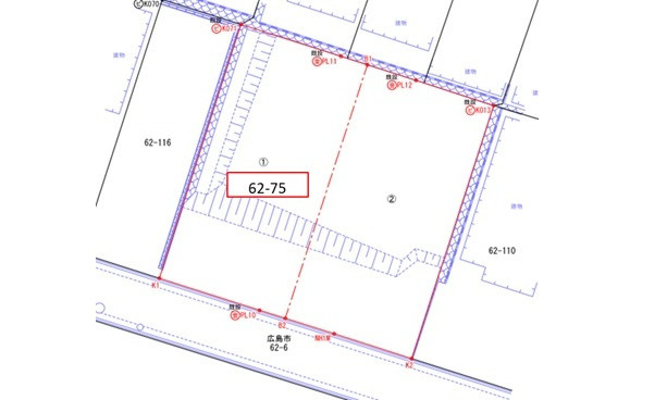 広島市東区上温品４丁目の土地図