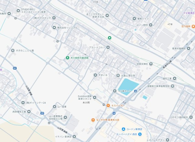 ★29(土)30(日)現地見学可能！★草津市木川町　の地図