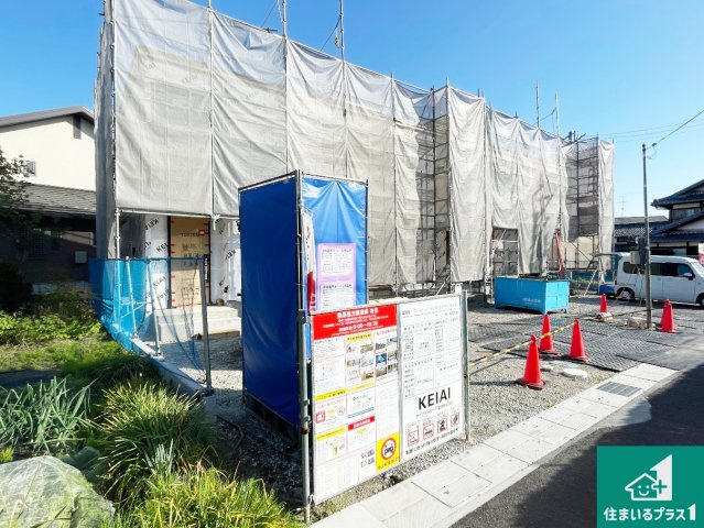 草津市木川町　第1期　新築一戸建ての外観|現在建築中！落ち着いた街並みで新生活を始めることが出来そう！周辺の物件も併せてご紹介させて頂きます！