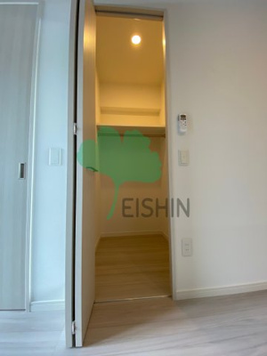 【収納】 | LANDIC Y138(ランディックY138) | ウオークインクローゼットで扉にはうれしい姿見が付いています！