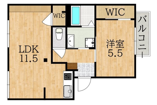 メゾンソワニエＢの間取り