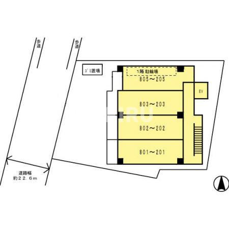 ソレイユ真田山の区画図
