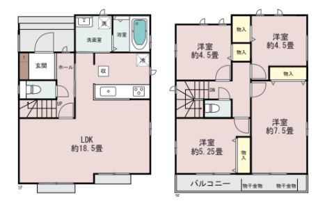 【間取り】 | 陽の光をたっぷりと浴びながら気持ち良く生活が出来ます。夢のマイホーム、夢ではなく実現出来ます！見学・ご相談等、お気軽にご連絡下さい。
