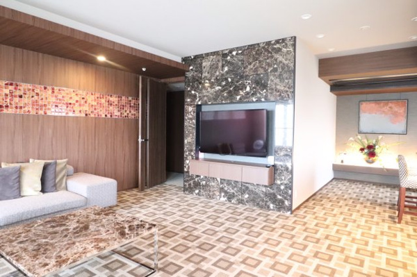 【ロビー】 | 【スカイラウンジ】タワーマンションならではの、ため息が漏れるようなプレミアムな寛ぎです☆