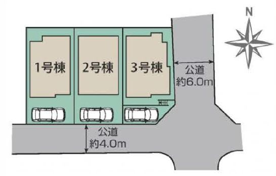 【区画図】 | 富士見町　新築