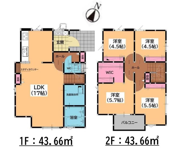 【間取り】 | 大野城市中1丁目3期　2号棟（全3棟）【仲介手数料無料・0円】 | 平日、土日祝日もお好きな日時にご見学可能です。お気軽にお問合せ下さい。