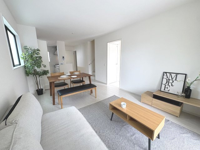 【外観】 | 大野城市中1丁目3期　3号棟（全3棟）【仲介手数料無料・0円】 | 外構イメージの外観パースです。